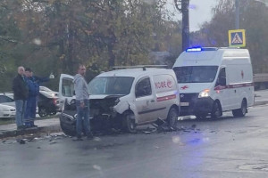 В Александрове образовалась пробка из-за ДТП