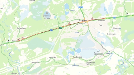 Во Владимирской области М-7 Волга встала в 9-километровой пробке