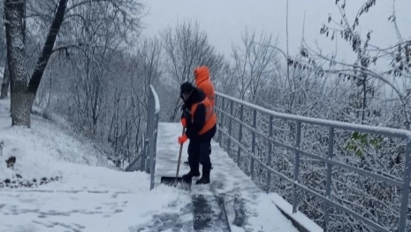 Владимирские коммунальщики вышли на борьбу с первым снегом