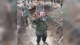 Владимирские поисковики эксгумировали останки 8 красноармейцев и нашли медальон