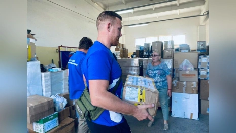 Второй гумконвой приехал в Курск из Владимирской области 