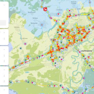 Опасные участки дорог во Владимирской области нанесли на интерактивную карту
