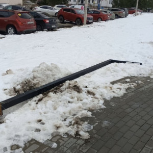 Во владимирском микрорайоне Юрьевец трактор снес фонарный столб