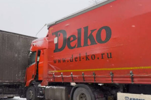 Под Вязниками столкнулись 4 фуры