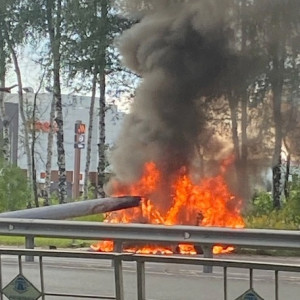 Водитель заживо сгорел в автомобиле после ДТП у «Глобуса» во Владимире