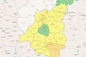 Во Владимирской области введен желтый уровень опасности