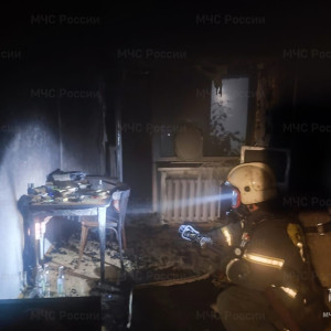 В Коврове во время пожара пострадал 60-летний мужчина