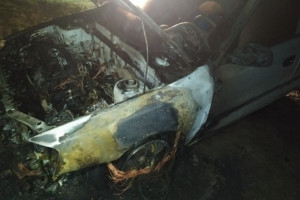 Во Владимирской области сгорел легковой автомобиль