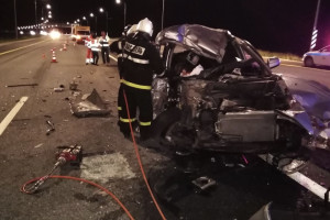 Во Владимирской области на М-12 пассажирка погибла при столкновении с КамАЗом