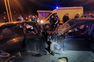 Во Владимире ночная погоня закончилась лобовым столкновением