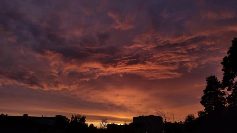 Огненно-малиновые закаты украсили небо над Владимирской областью в выходные