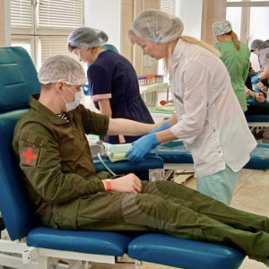 Боец СВО сдал кровь во Владимирской области