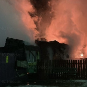 В селе Юрьев-Польского района пожар охватил жилой дом