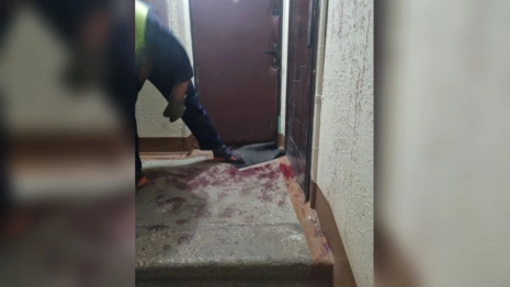 Во Владимире спасатели съехались к залитому кровью подъезду многоэтажки