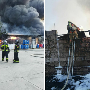 Под Владимиром произошел мощный пожар на лакокрасочном производстве: появились фото