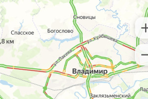 Во Владимире перед майскими праздниками растянулись пробки