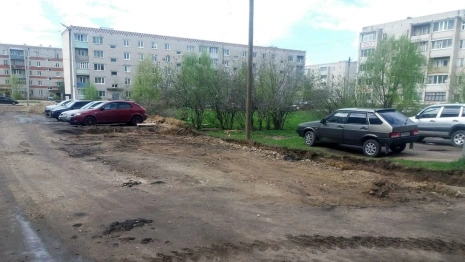 Во Владимирской области ремонт поселкового двора сорвал плывун