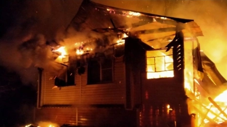 Во Владимирской области сгорел жилой дом

