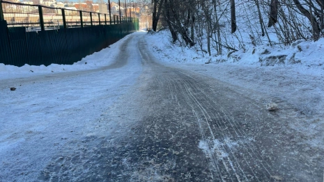 Частный сектор в центре Владимира оказался во льду