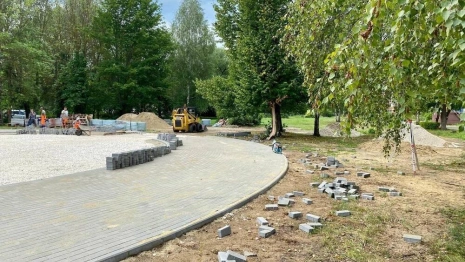 В Собинке начали благоустраивать бульвар