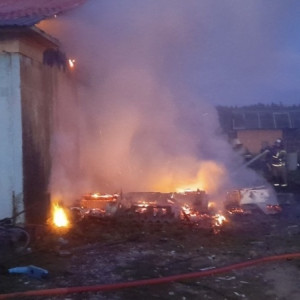 В деревне под Гусь-Хрустальным вспыхнул частный дом