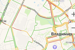 Владимир встал в глухих пробках из-за снегопада