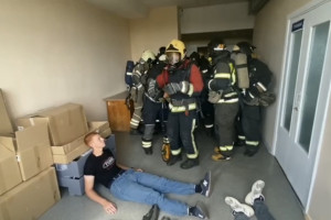 Спасатели потушили пожар из-за взрыва газового баллона в ОКБ Владимира