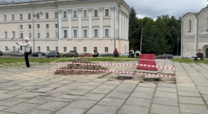 Во Владимире началась установка памятника Андрею Боголюбскому