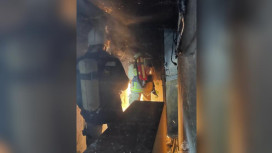 В Коврове при пожаре в первый день Нового года пострадали 2 человека