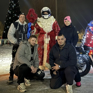 В Коврове заметили Деда Мороза на мотоцикле