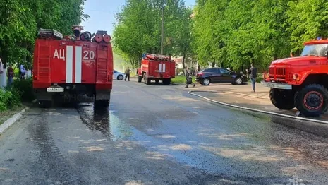 В Кольчугино из горящего «Дикси» эвакуировали 6 человек