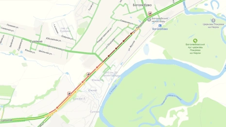 Въезд во Владимир заблокировала авария в Боголюбово 