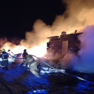 Во Владимирской области на пожаре погиб человек