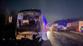 В ДТП с участием автобуса в Камешковском районе пострадали 2 человека