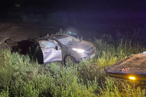 В Муроме иномарка улетела в кювет