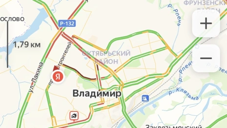 Во Владимире автомобилисты застряли в пробках