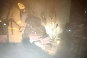 Во Владимирской области в ночном пожаре погиб человек