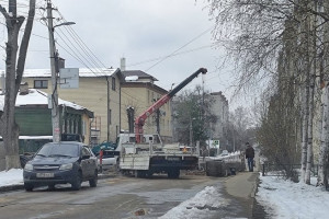 Во Владимире до 14 апреля перекрыли дорогу на улице Разина