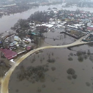 Во Владимирской области половодье показали с высоты птичьего полета