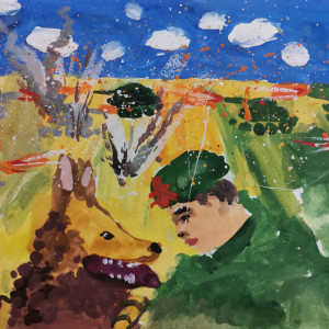 Портрет фронтовой собаки от владимирцев покажут в Музее Победы