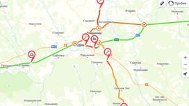 Во Владимирской области на федеральных трассах ограничили движение из-за ремонта