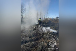 Во Владимирской области потушили 13 га охваченной огнем сухой травы