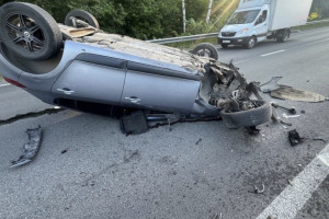 Автомобилистка на иномарке разбилась на трассе М-7 в Гороховецком районе