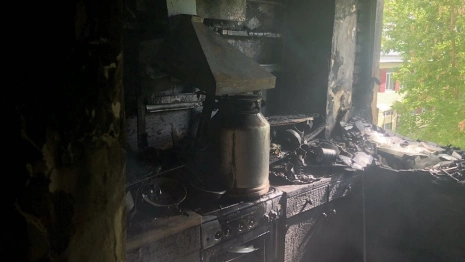 На пожаре во Владимире погиб мужчина