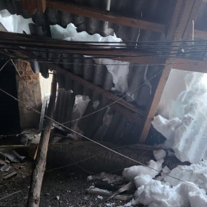 В Александровском районе рухнула крыша в 5-этажном доме