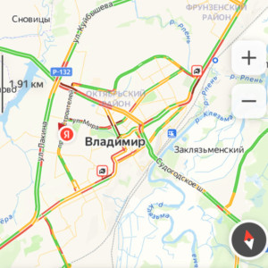 Владимир встал в пробках из-за ДТП