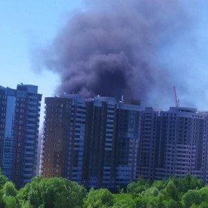 Дым над новостройками во Владимире оказался сгоревшим мусором