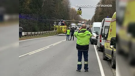 Владимирские медики прилетели на место крушения вертолета в Нижегородской области