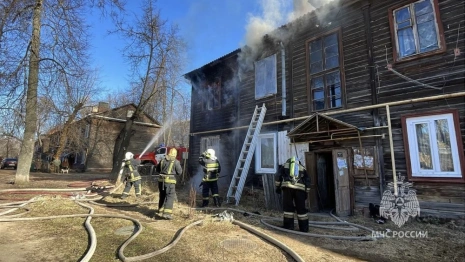 При пожаре в Коврове спасли двоих человек