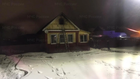 Во Владимирской области сгорела пристройка